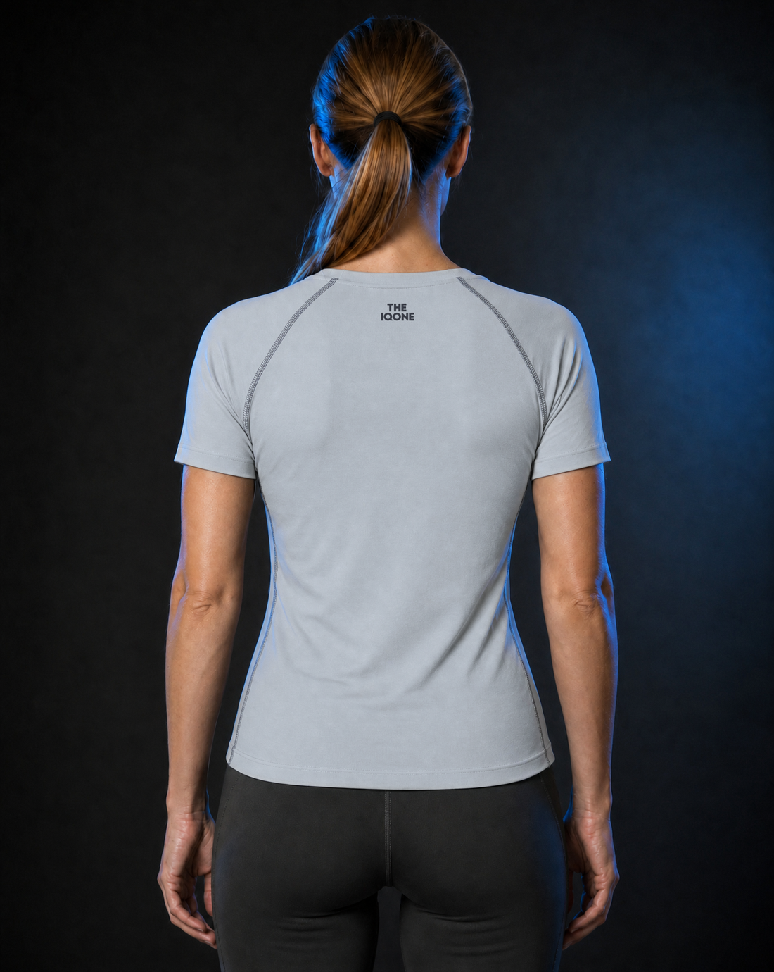 THE IQONE Sport Tee Damska Nimbus Cloud — damska koszulka termoregulacyjna, zdjęcie 2